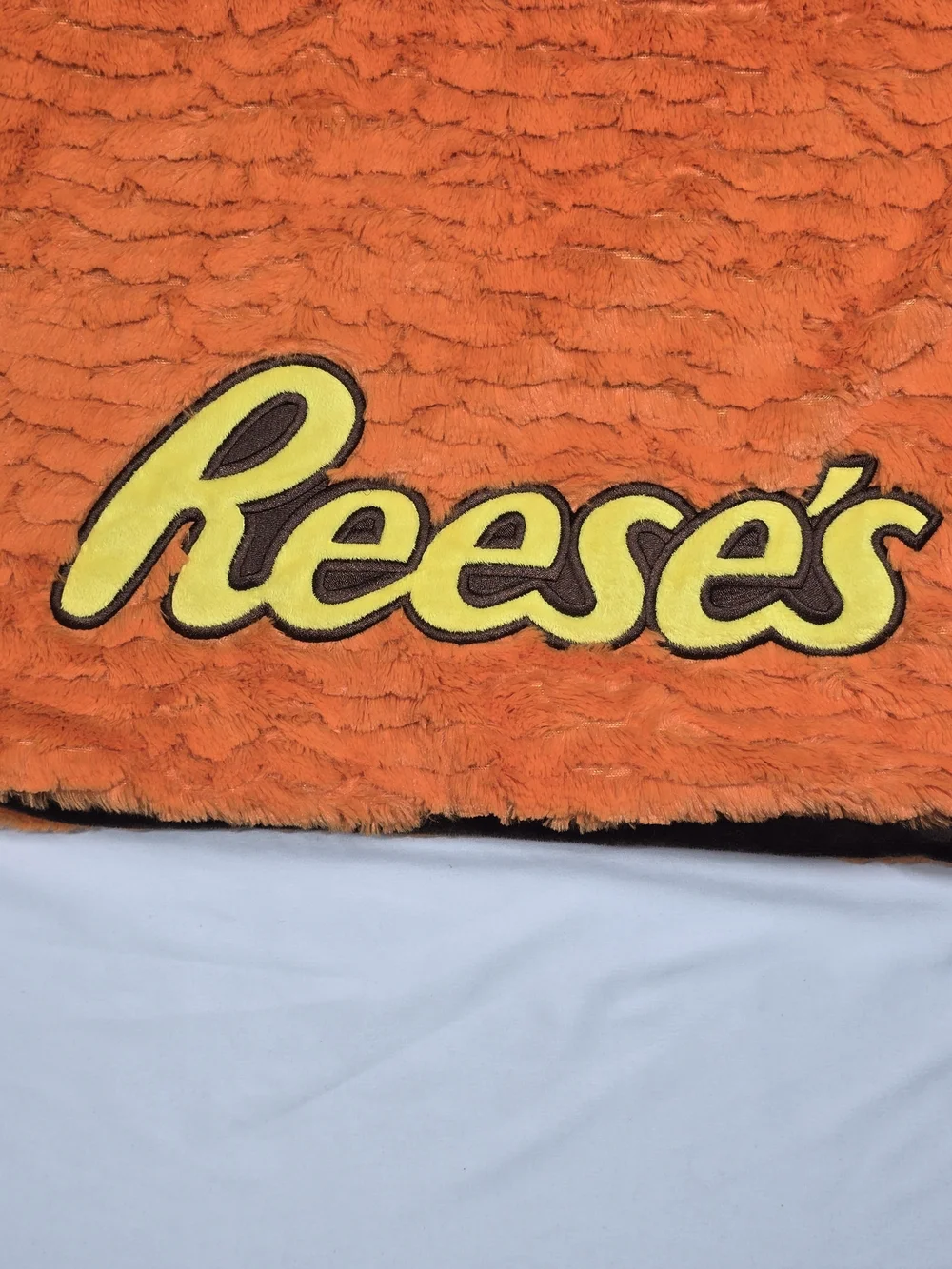 Plush Orange Throw Blanket